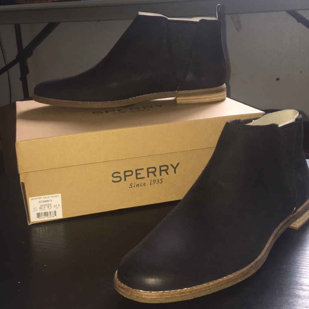 Seaport Daley Black Sperry’s